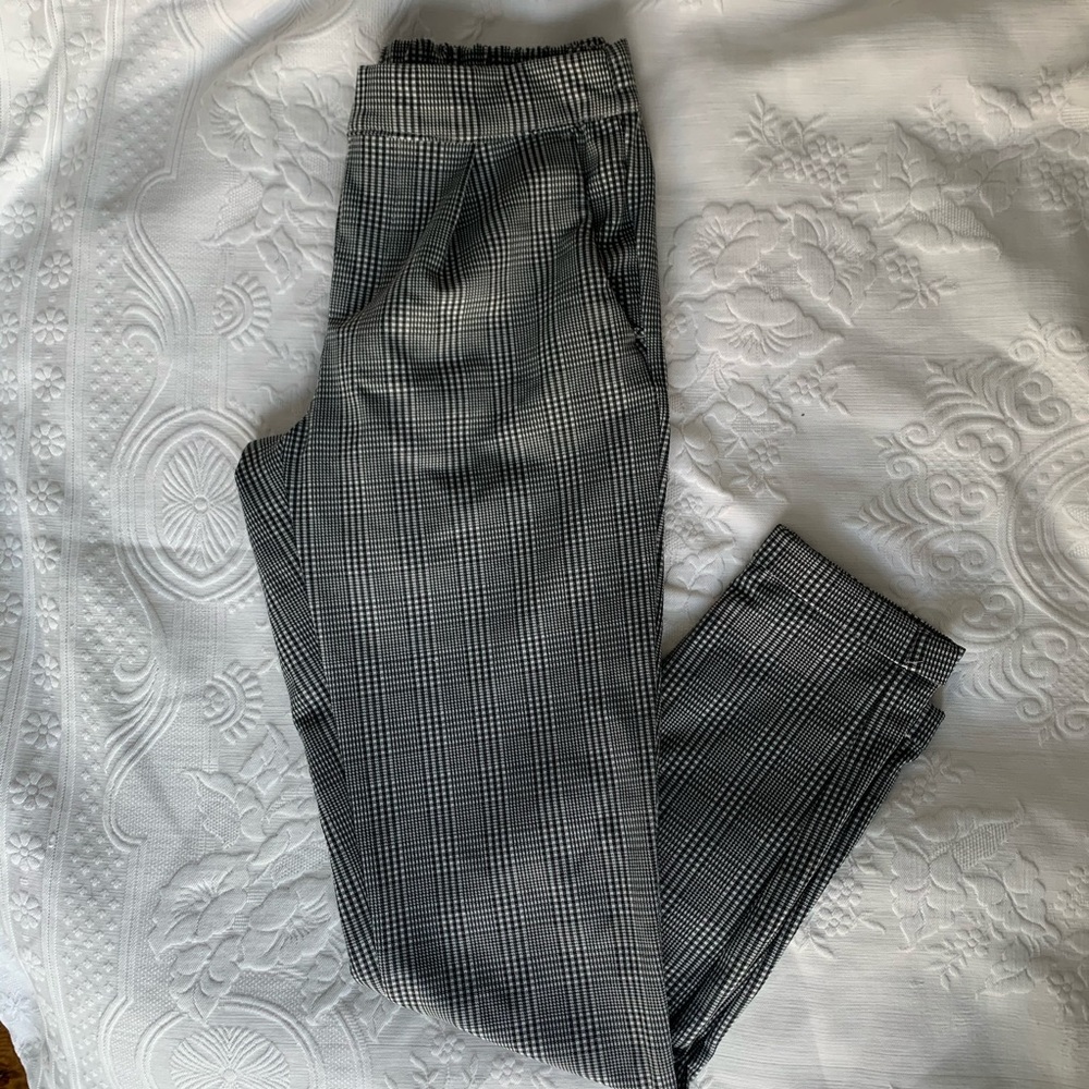 Plaid print women’s pants